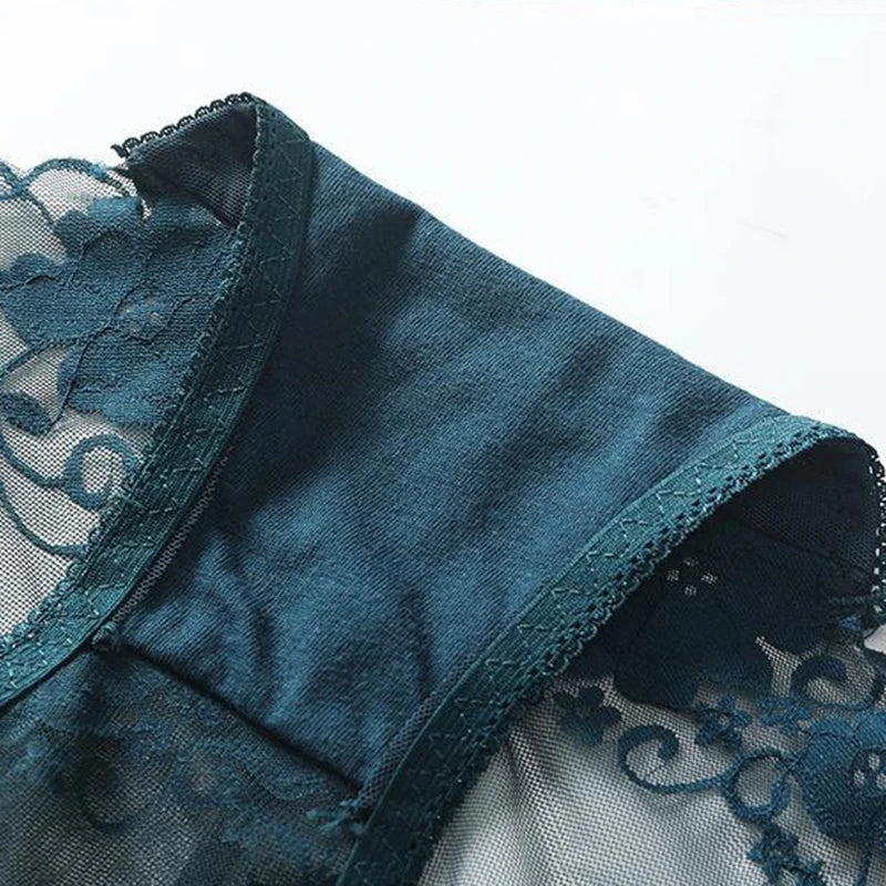 Women Trasnparent Flower Underwear